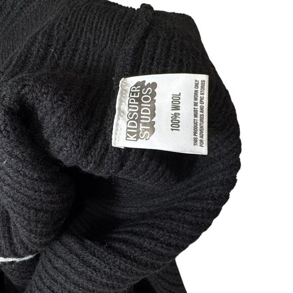 KIDSUPER Studios Black Colm Dillane Doodle Sweater 2023 NWT Men's size L - Picture 9 of 10